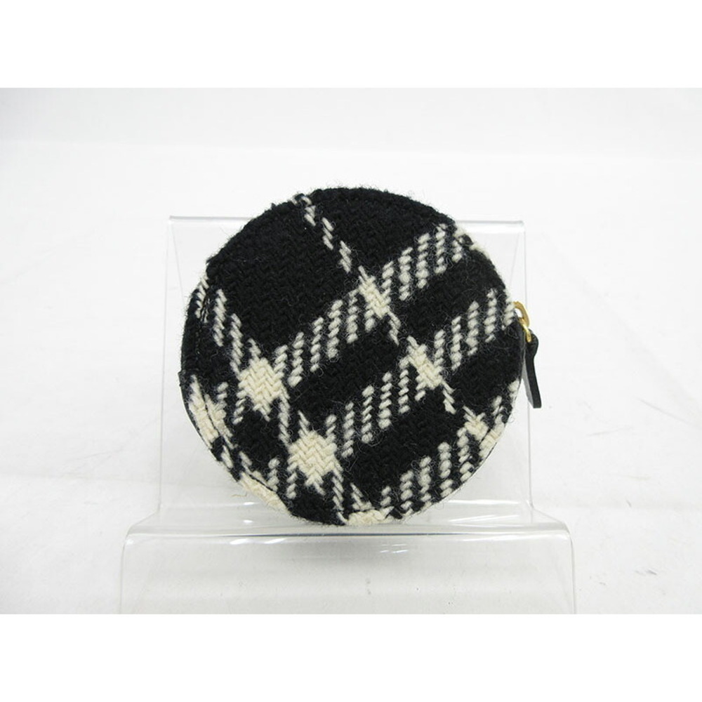 Burberry Check Tweed Black White Wallet - Picture 1 of 6